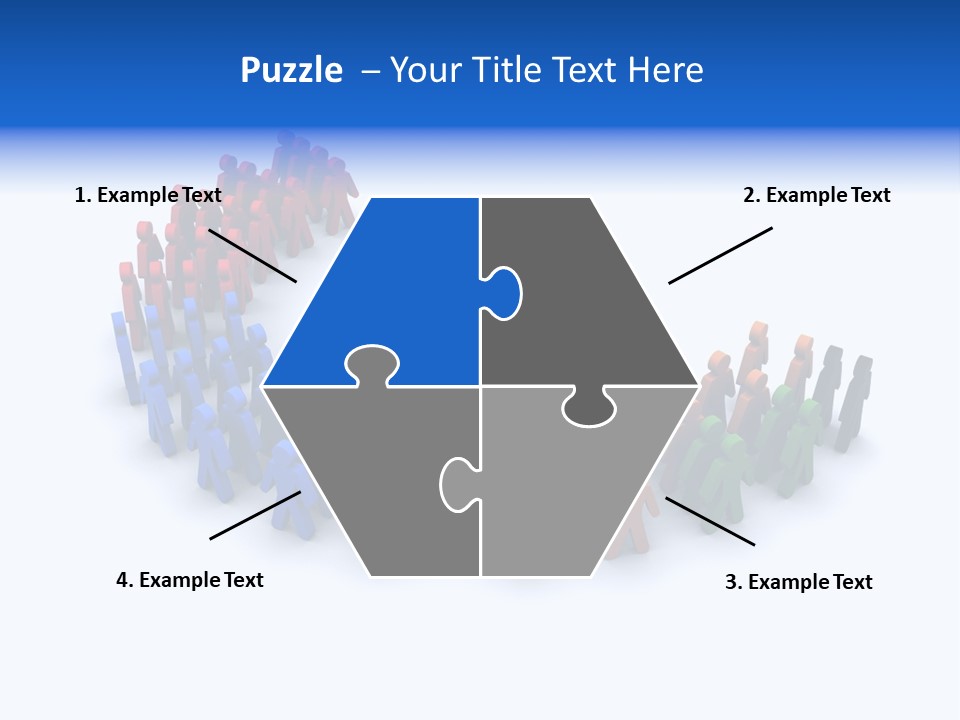 A Group Of People Standing In A Circle PowerPoint Template