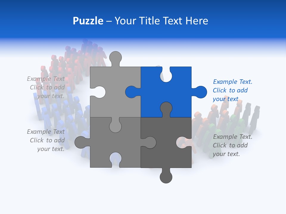 A Group Of People Standing In A Circle PowerPoint Template