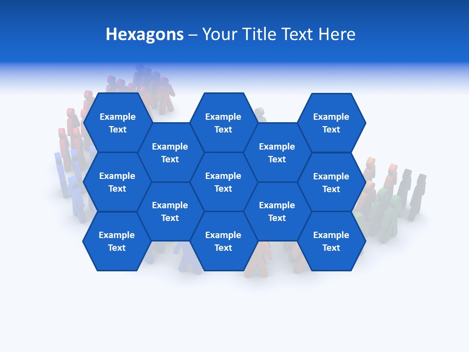 A Group Of People Standing In A Circle PowerPoint Template