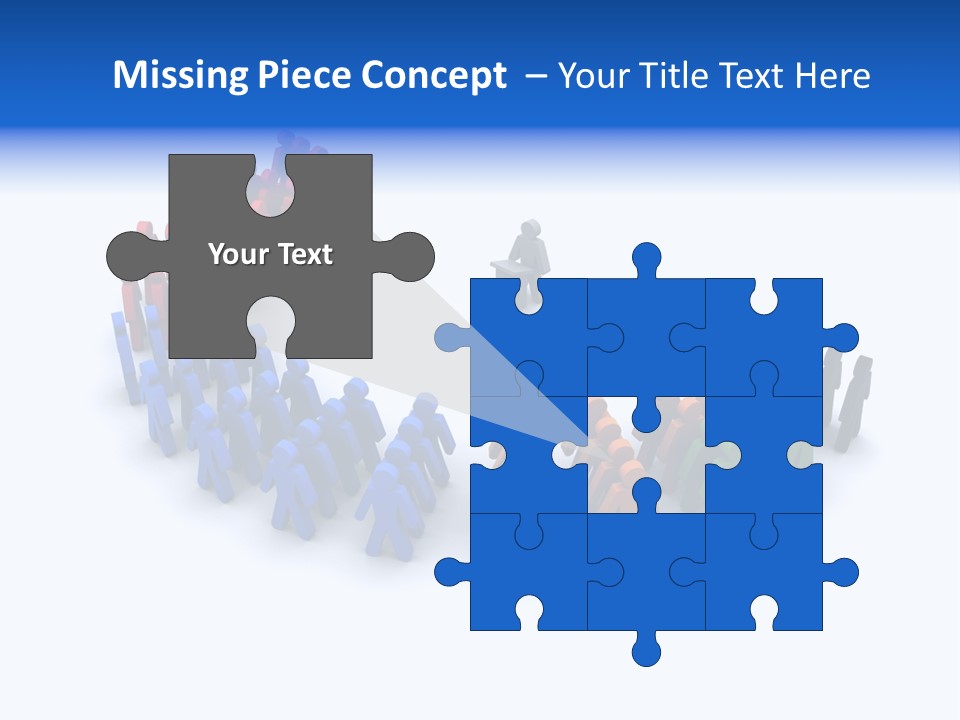 A Group Of People Standing In A Circle PowerPoint Template