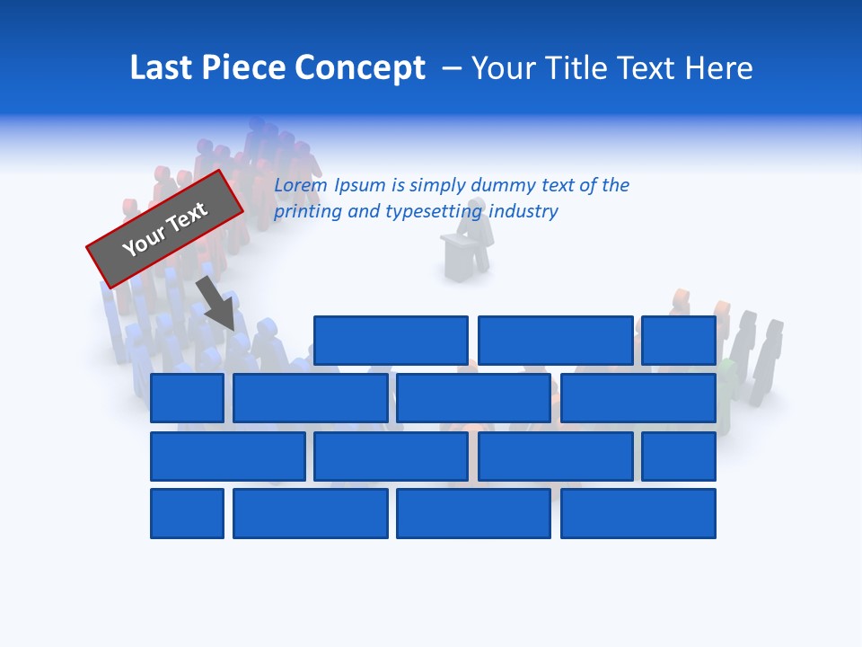 A Group Of People Standing In A Circle PowerPoint Template