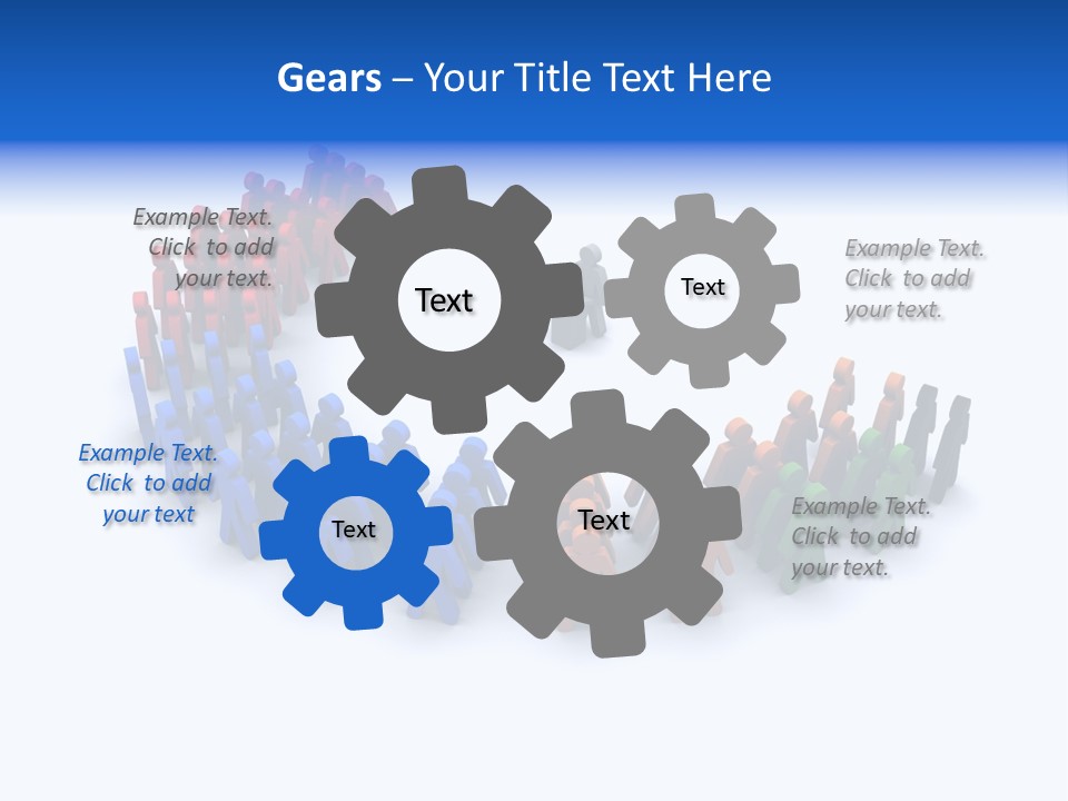 A Group Of People Standing In A Circle PowerPoint Template