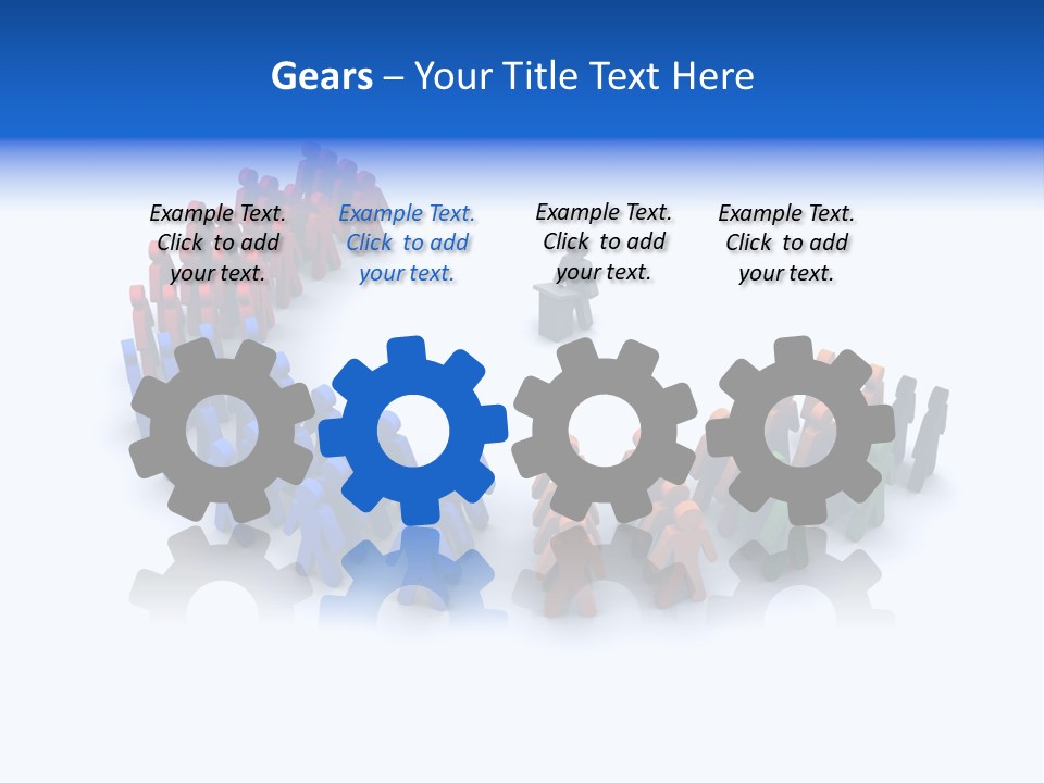 A Group Of People Standing In A Circle PowerPoint Template