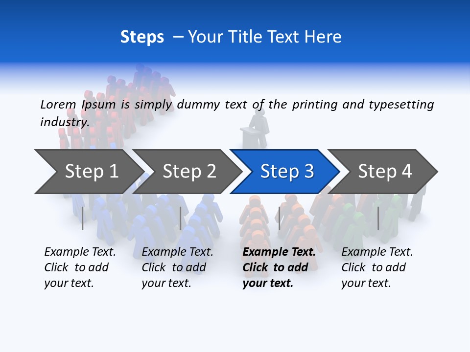 A Group Of People Standing In A Circle PowerPoint Template