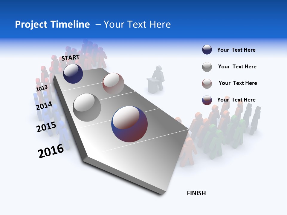 A Group Of People Standing In A Circle PowerPoint Template