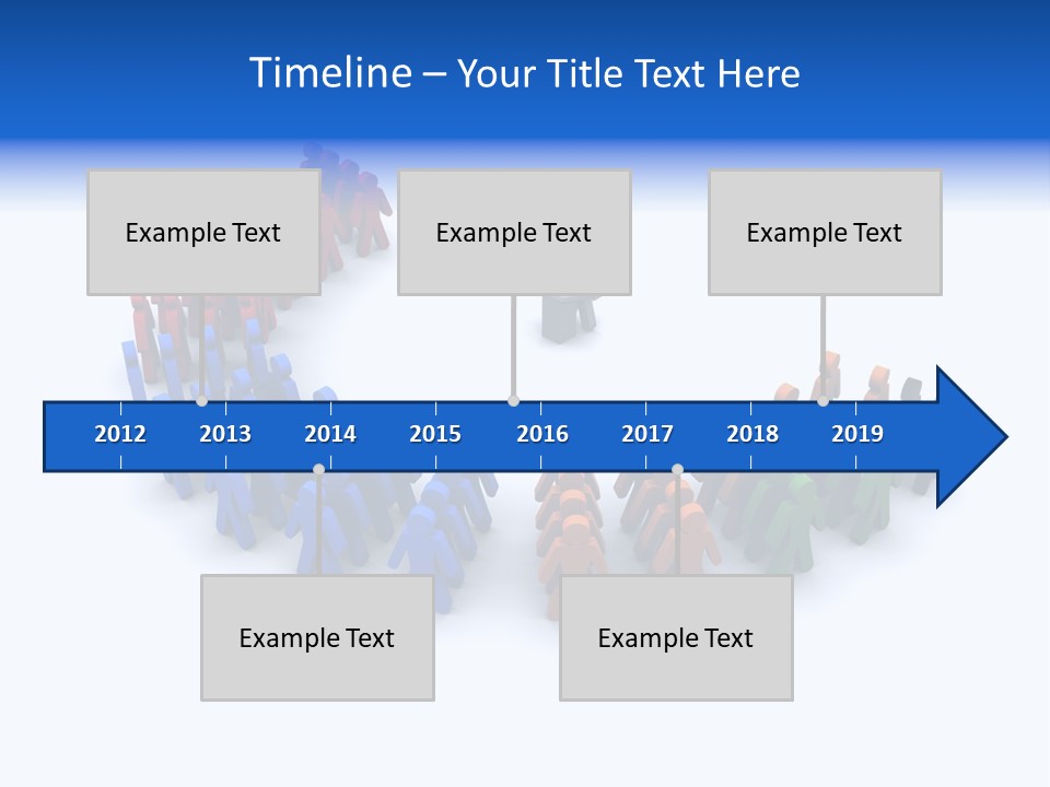 A Group Of People Standing In A Circle PowerPoint Template