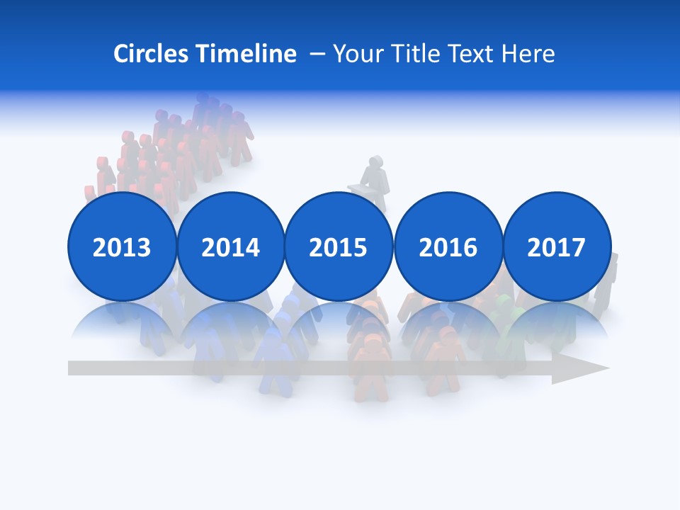 A Group Of People Standing In A Circle PowerPoint Template