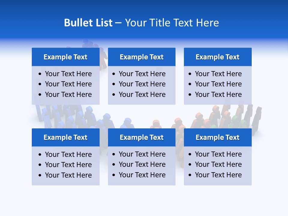 A Group Of People Standing In A Circle PowerPoint Template