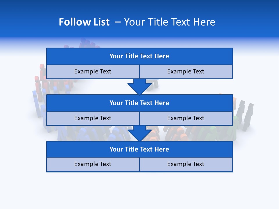 A Group Of People Standing In A Circle PowerPoint Template