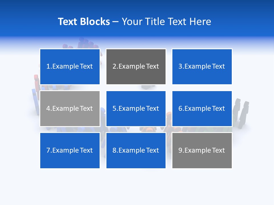 A Group Of People Standing In A Circle PowerPoint Template
