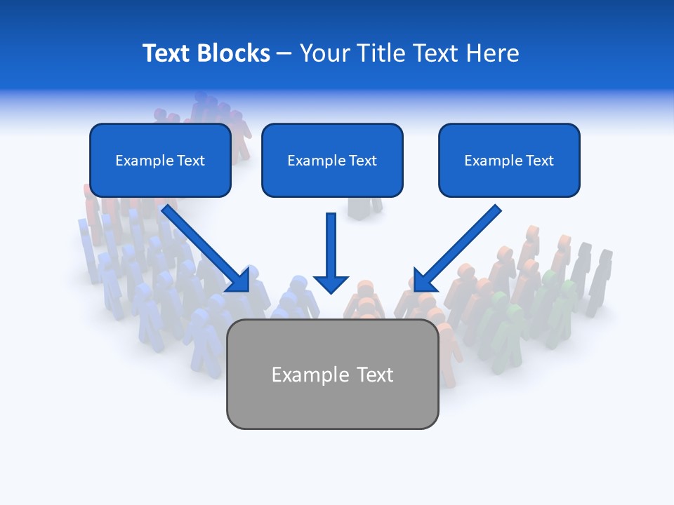 A Group Of People Standing In A Circle PowerPoint Template