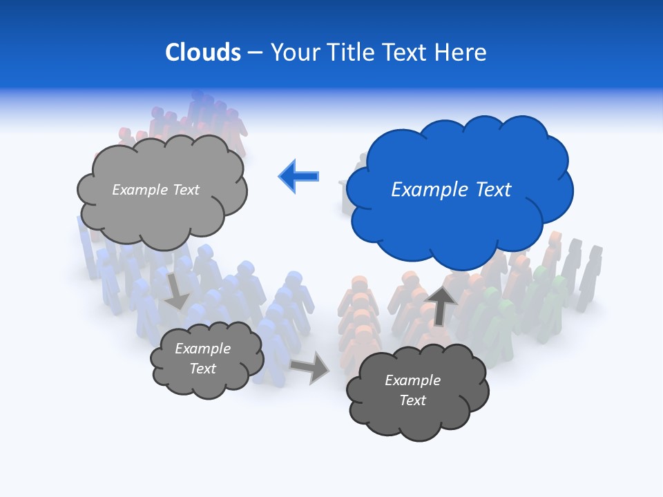 A Group Of People Standing In A Circle PowerPoint Template