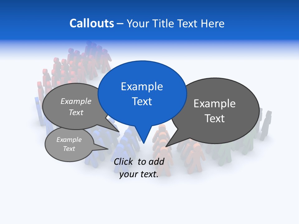 A Group Of People Standing In A Circle PowerPoint Template