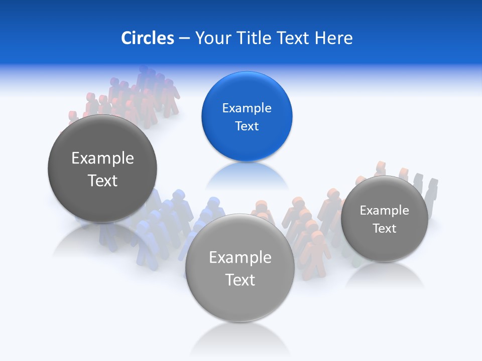 A Group Of People Standing In A Circle PowerPoint Template