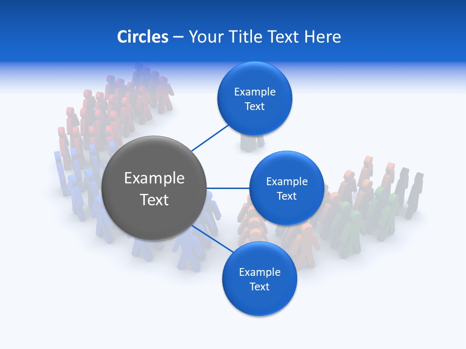 A Group Of People Standing In A Circle PowerPoint Template
