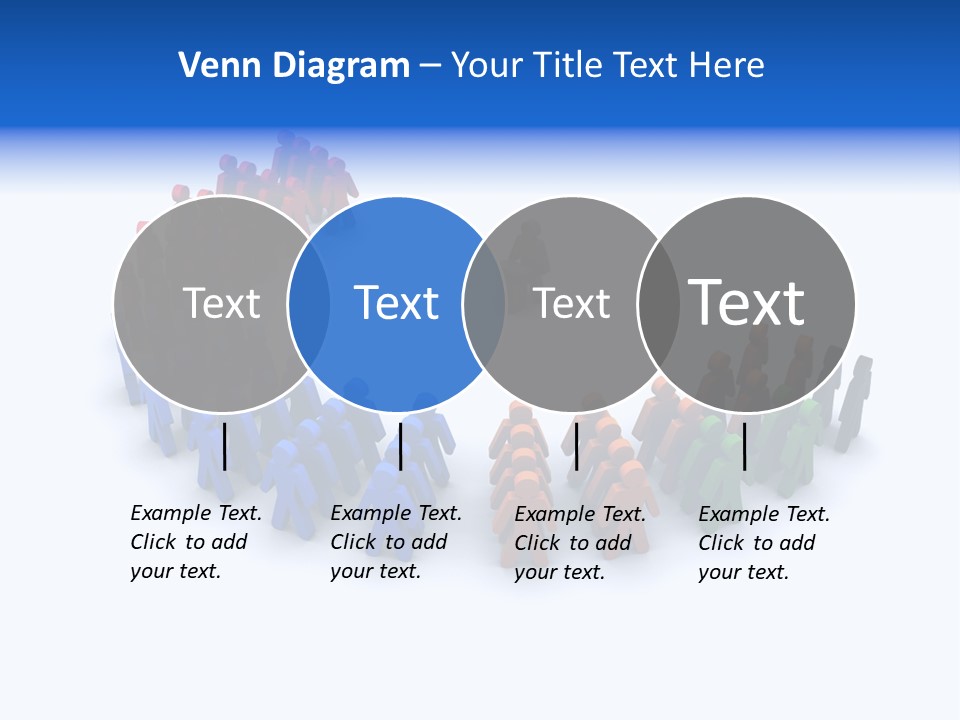 A Group Of People Standing In A Circle PowerPoint Template