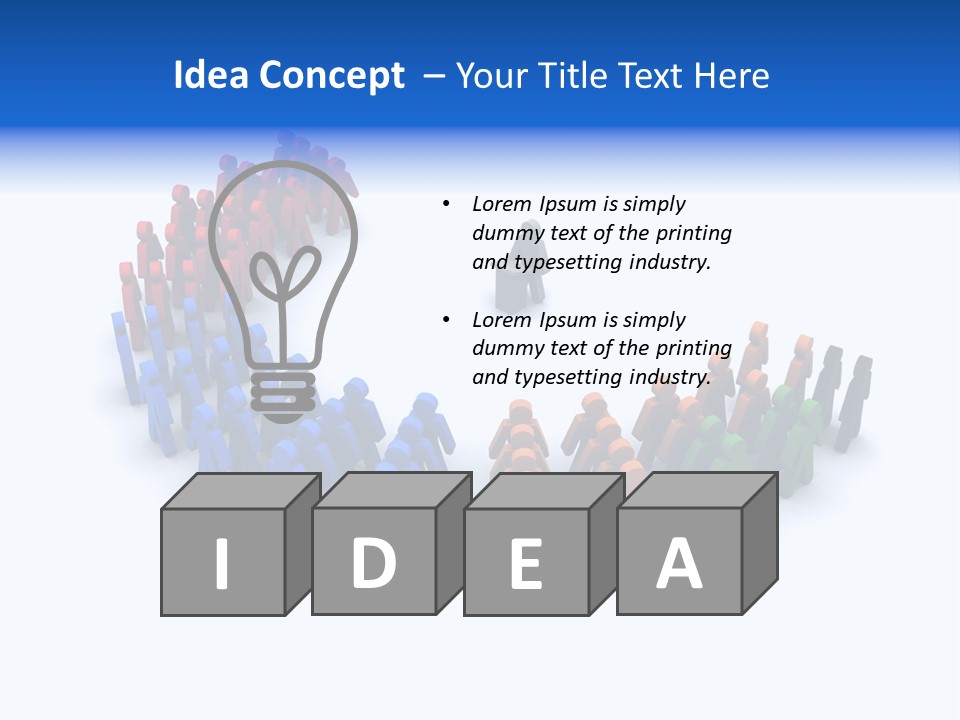 A Group Of People Standing In A Circle PowerPoint Template