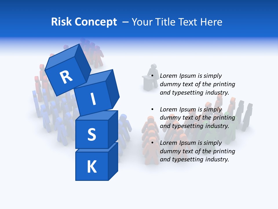 A Group Of People Standing In A Circle PowerPoint Template