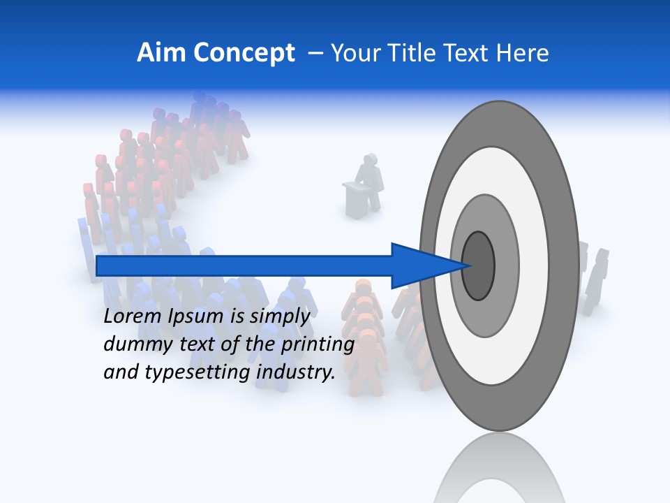 A Group Of People Standing In A Circle PowerPoint Template