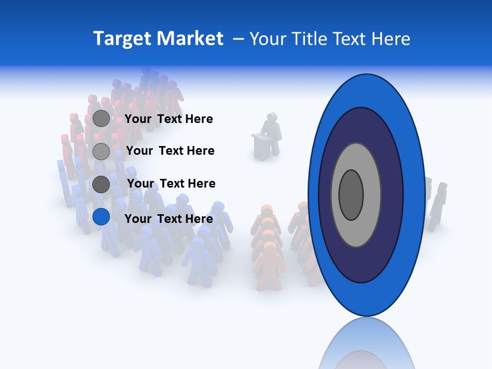 A Group Of People Standing In A Circle PowerPoint Template