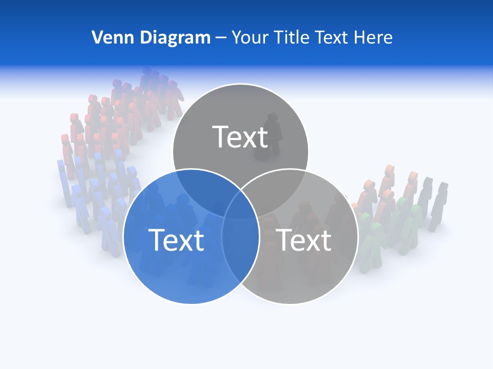 A Group Of People Standing In A Circle PowerPoint Template