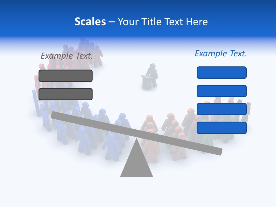 A Group Of People Standing In A Circle PowerPoint Template