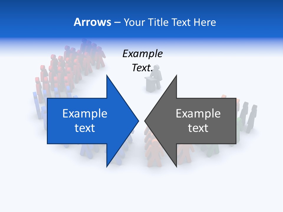 A Group Of People Standing In A Circle PowerPoint Template
