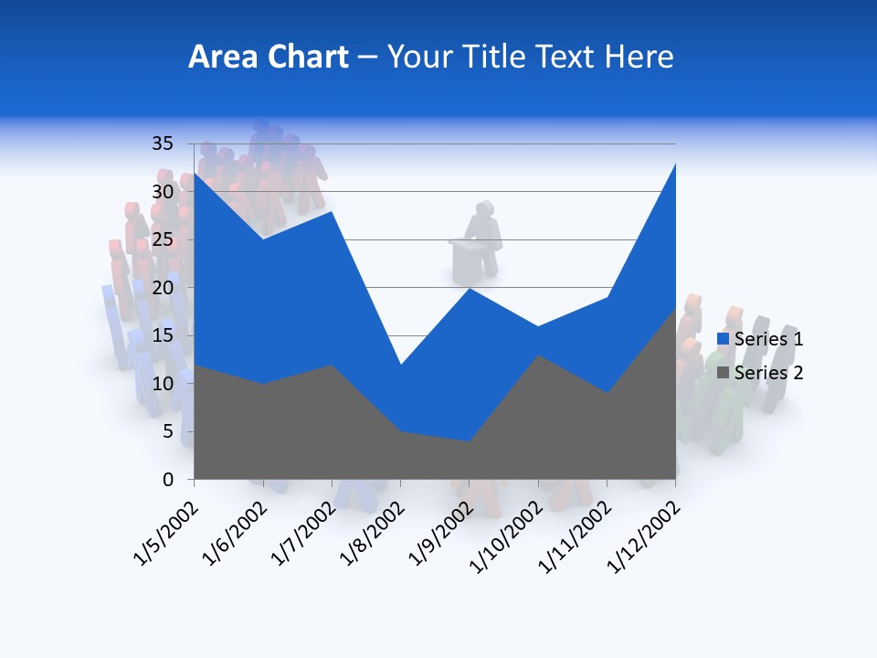 A Group Of People Standing In A Circle PowerPoint Template