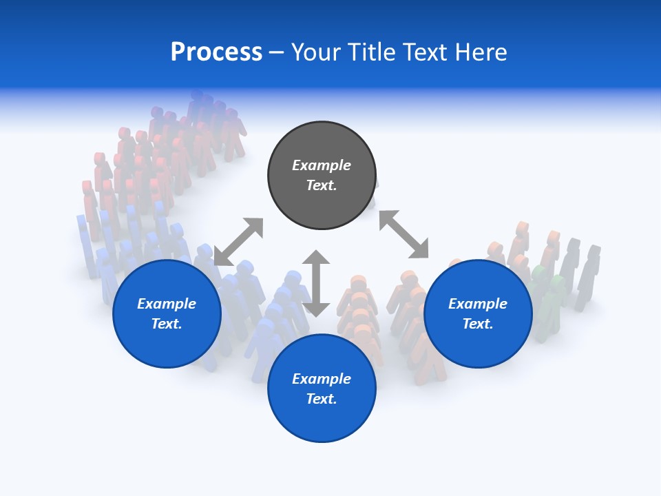 A Group Of People Standing In A Circle PowerPoint Template