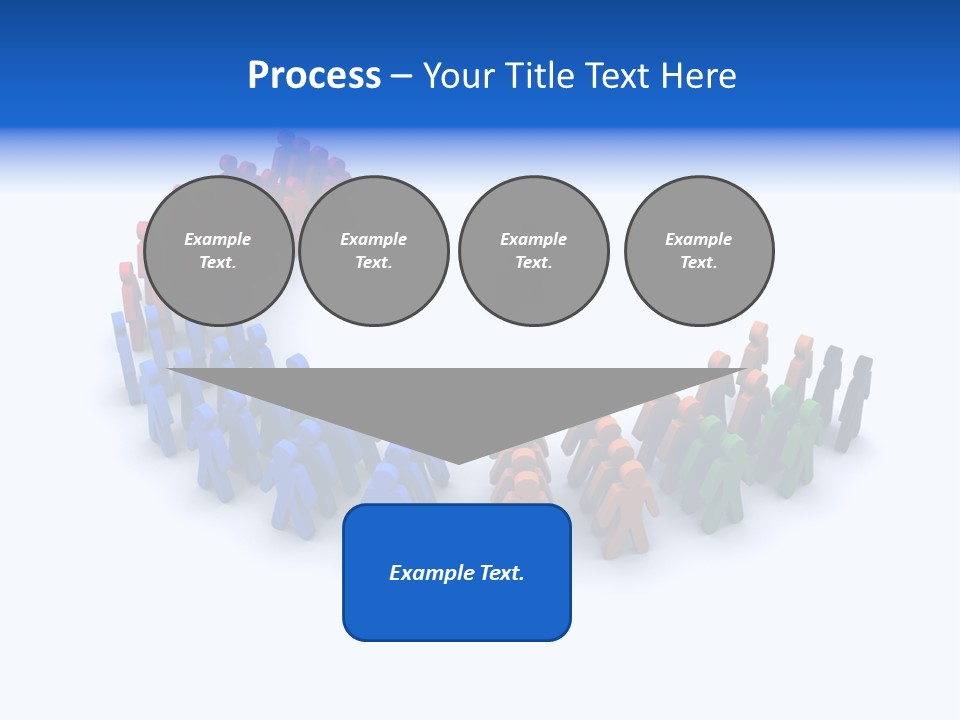 A Group Of People Standing In A Circle PowerPoint Template