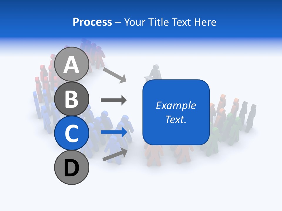 A Group Of People Standing In A Circle PowerPoint Template