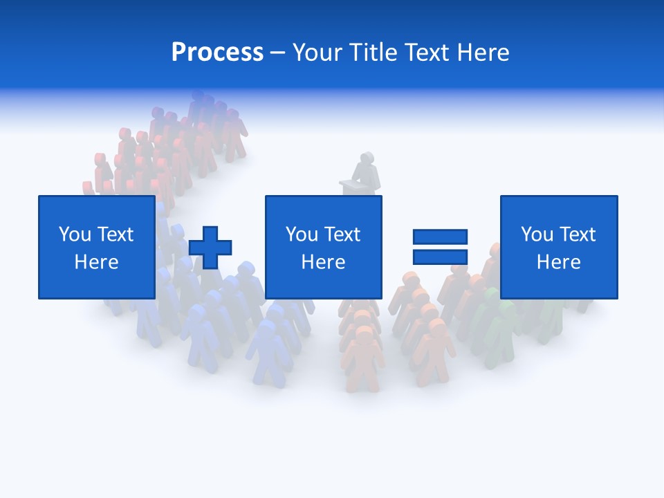 A Group Of People Standing In A Circle PowerPoint Template