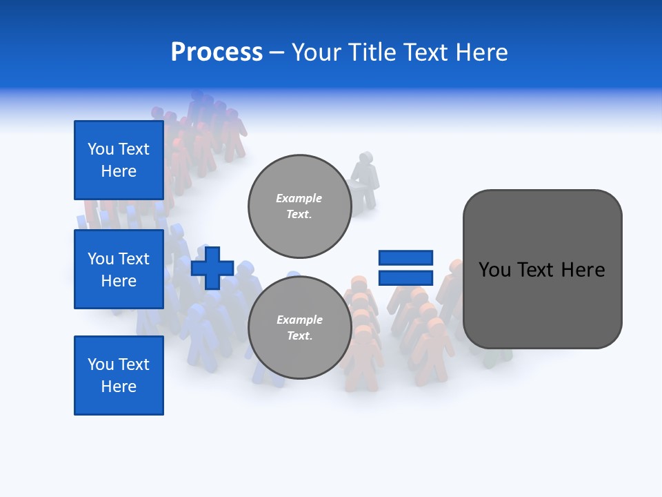 A Group Of People Standing In A Circle PowerPoint Template