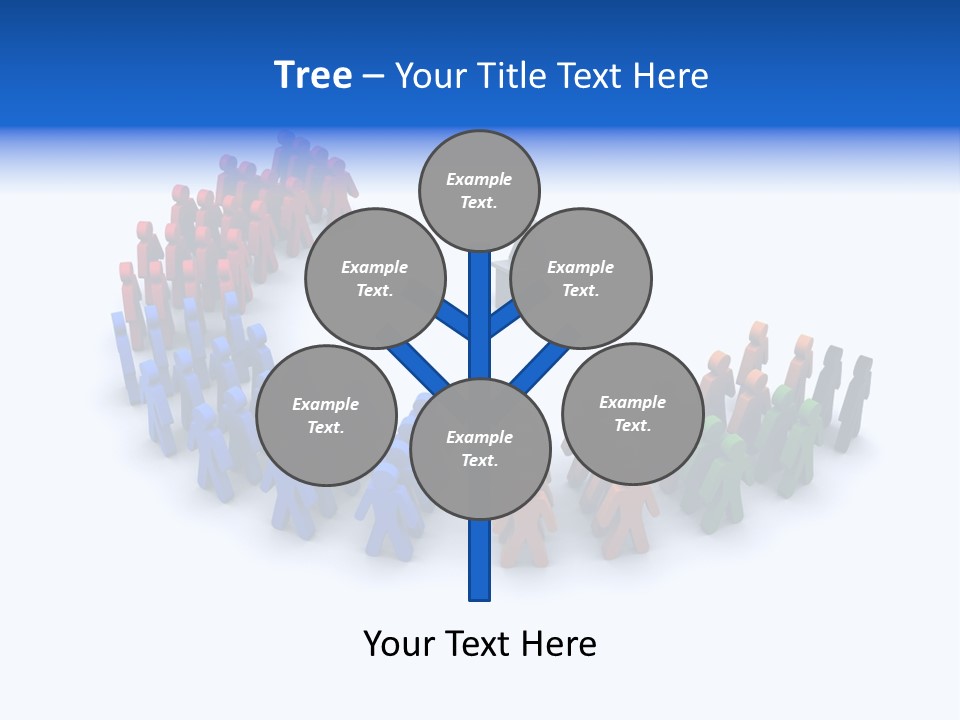 A Group Of People Standing In A Circle PowerPoint Template