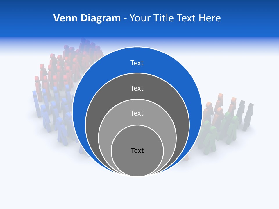 A Group Of People Standing In A Circle PowerPoint Template