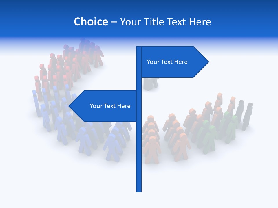 A Group Of People Standing In A Circle PowerPoint Template