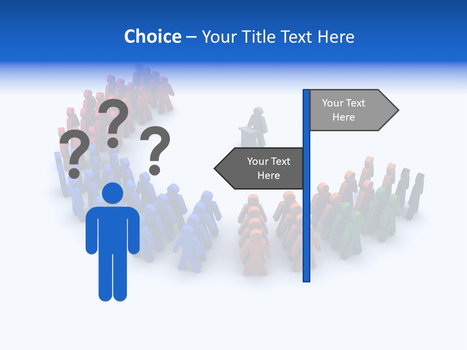 A Group Of People Standing In A Circle PowerPoint Template