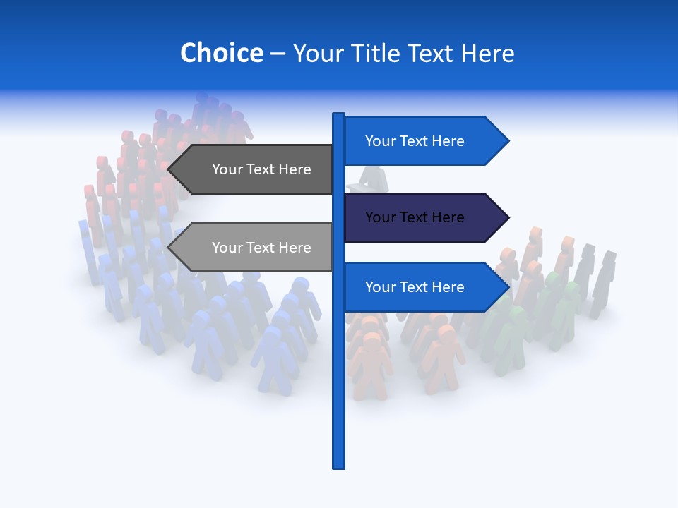 A Group Of People Standing In A Circle PowerPoint Template