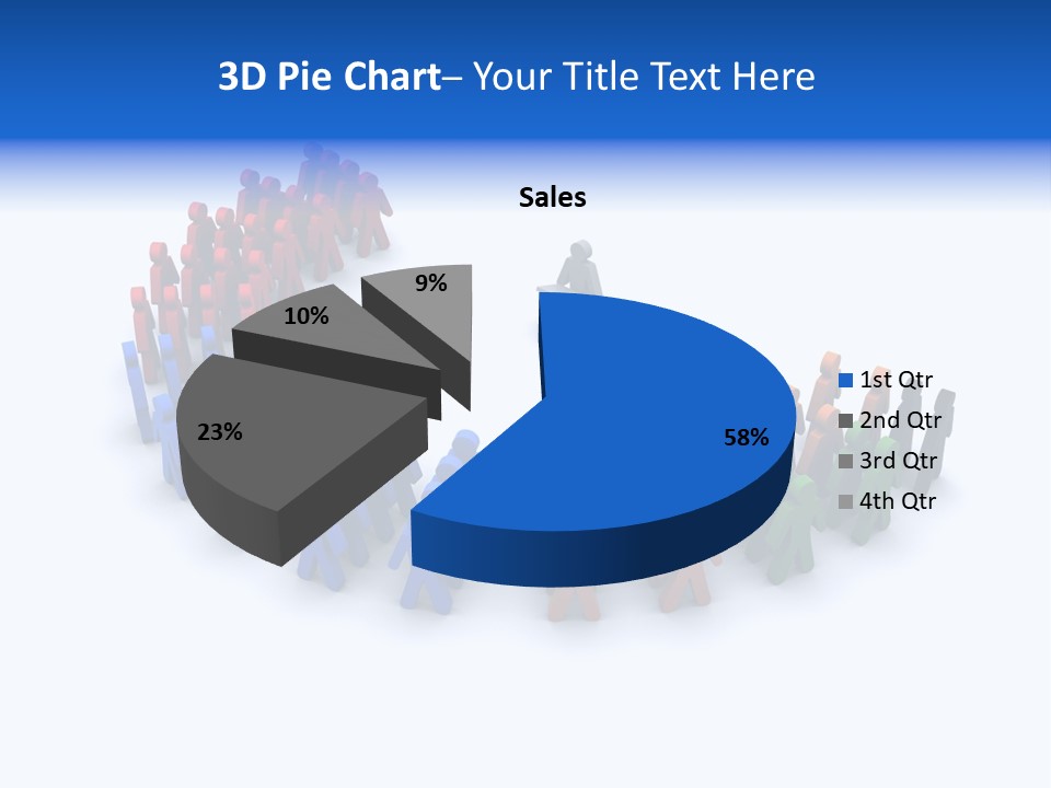 A Group Of People Standing In A Circle PowerPoint Template