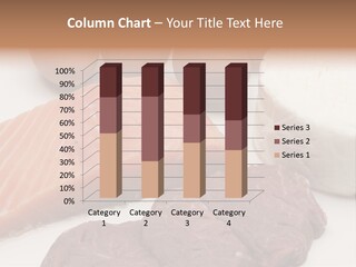 A Plate Of Meat, Eggs, And Cheese On A Table PowerPoint Template