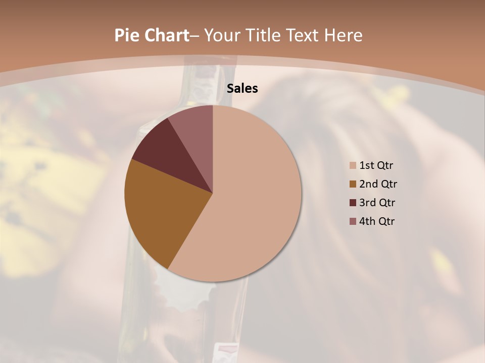 A Bottle Of Vodka Sitting On Top Of A Table PowerPoint Template