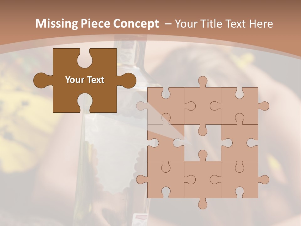 A Bottle Of Vodka Sitting On Top Of A Table PowerPoint Template