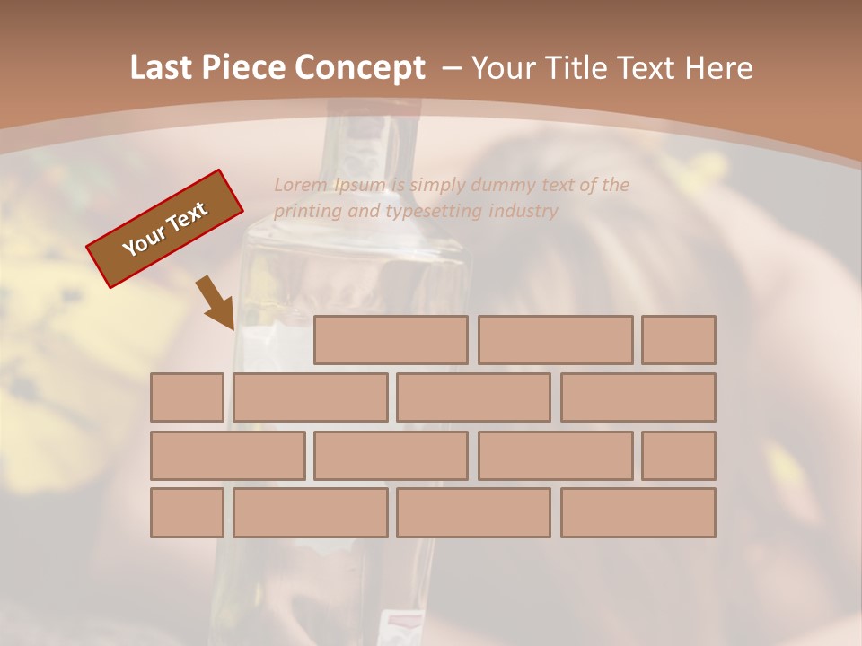 A Bottle Of Vodka Sitting On Top Of A Table PowerPoint Template