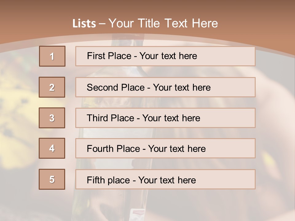 A Bottle Of Vodka Sitting On Top Of A Table PowerPoint Template