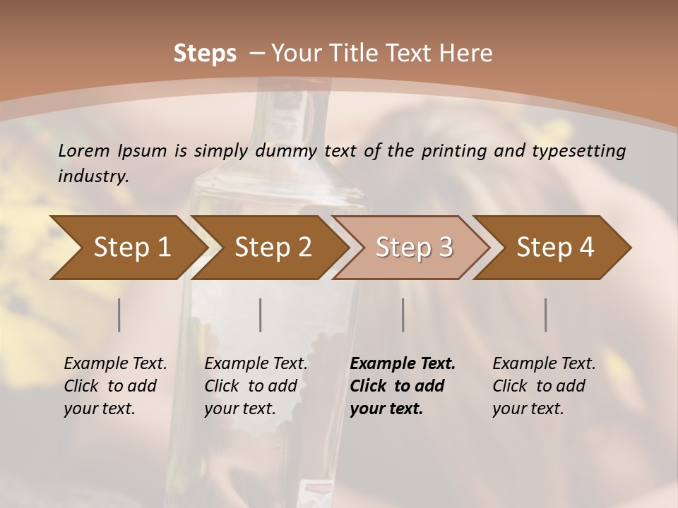 A Bottle Of Vodka Sitting On Top Of A Table PowerPoint Template