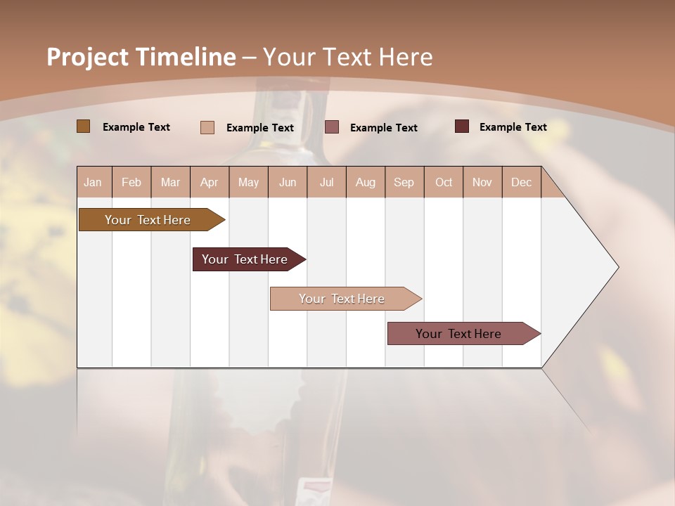 A Bottle Of Vodka Sitting On Top Of A Table PowerPoint Template