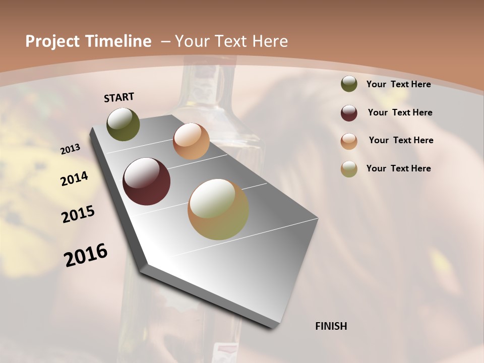 A Bottle Of Vodka Sitting On Top Of A Table PowerPoint Template