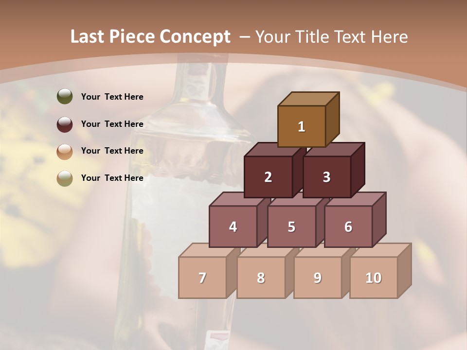 A Bottle Of Vodka Sitting On Top Of A Table PowerPoint Template