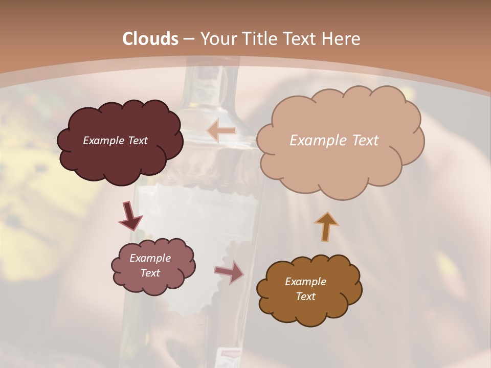 A Bottle Of Vodka Sitting On Top Of A Table PowerPoint Template