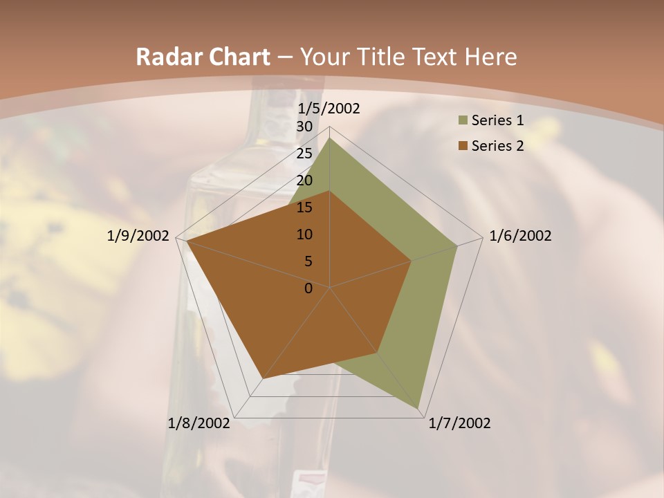 A Bottle Of Vodka Sitting On Top Of A Table PowerPoint Template